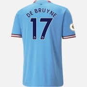 maillot de foot Premier League Manchester City 2022-23 De Bruyne 17 maillot domicile..